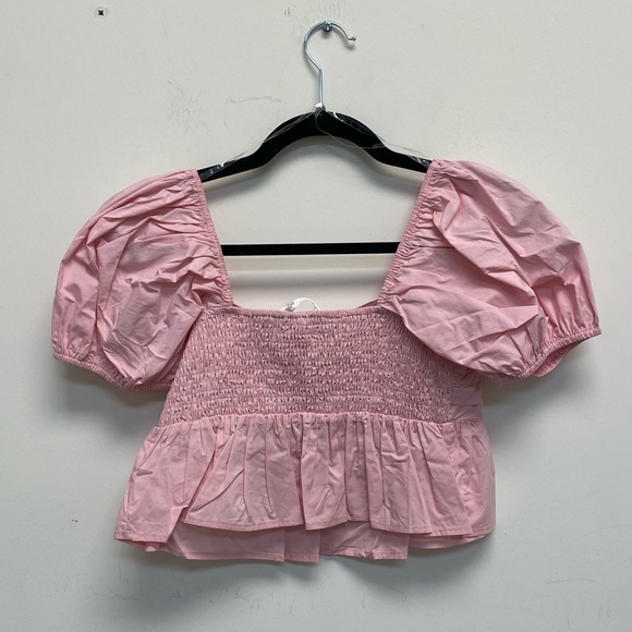 Altar’d State - Serenity Smocked Peplum Top in Light Pink (NWT) - Size : S - Picture 5 of 9